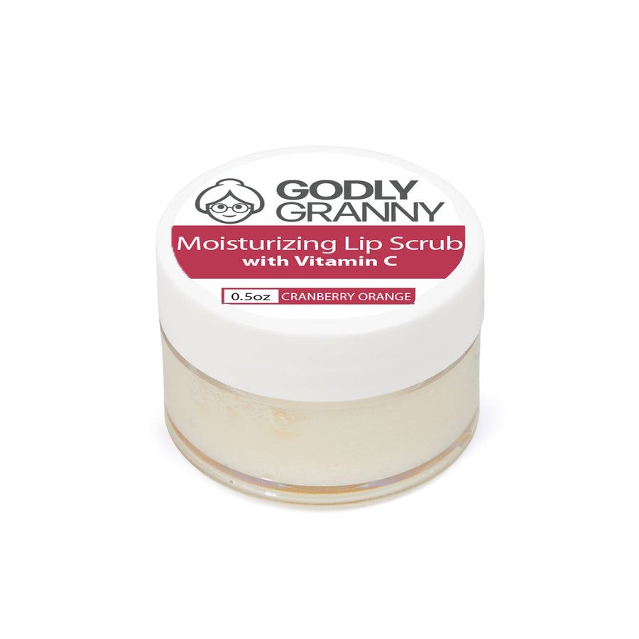 Moisturizing Vitamin C Lip Scrub – Cranberry Orange packaging