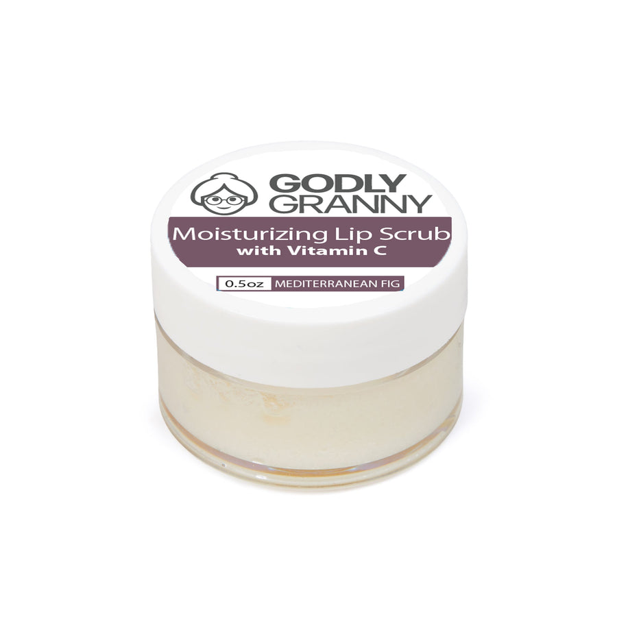 Moisturizing Vitamin C Lip Scrub – Mediterranean Fig packaging
