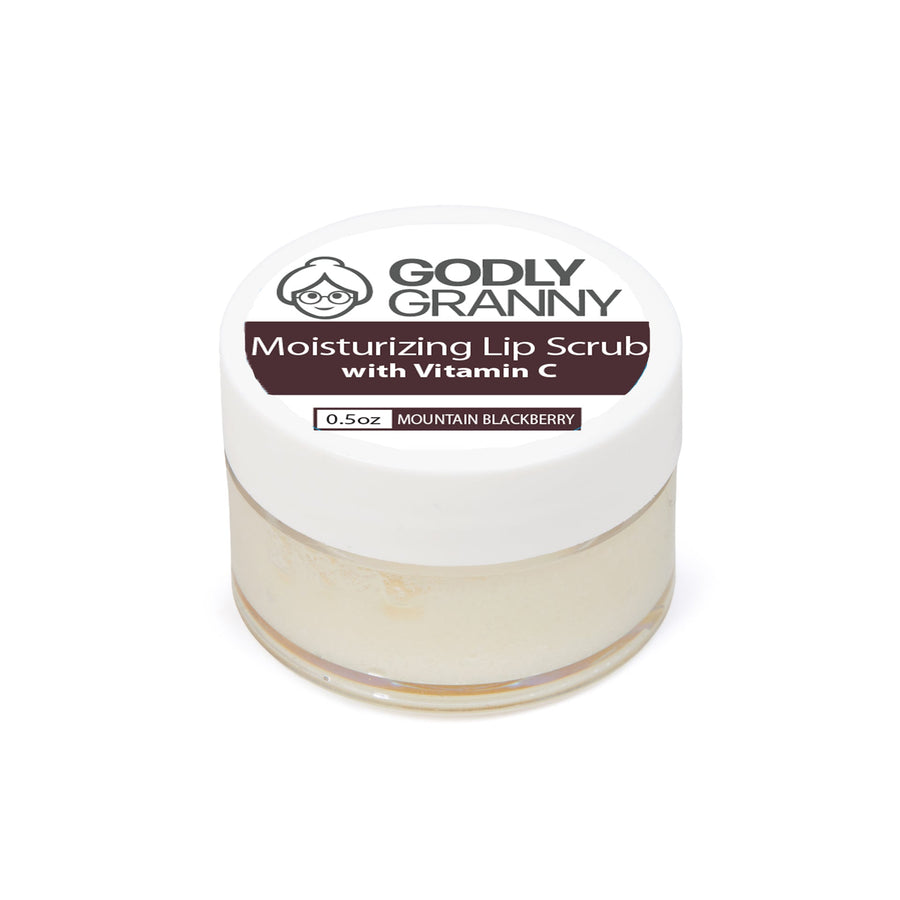 Moisturizing Vitamin C Lip Scrub – Mountain Blackberry packaging
