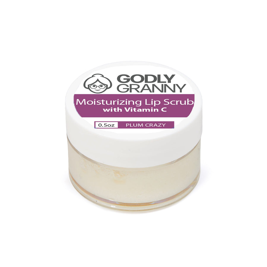 Moisturizing Vitamin C Lip Scrub – Plum Crazy packaging