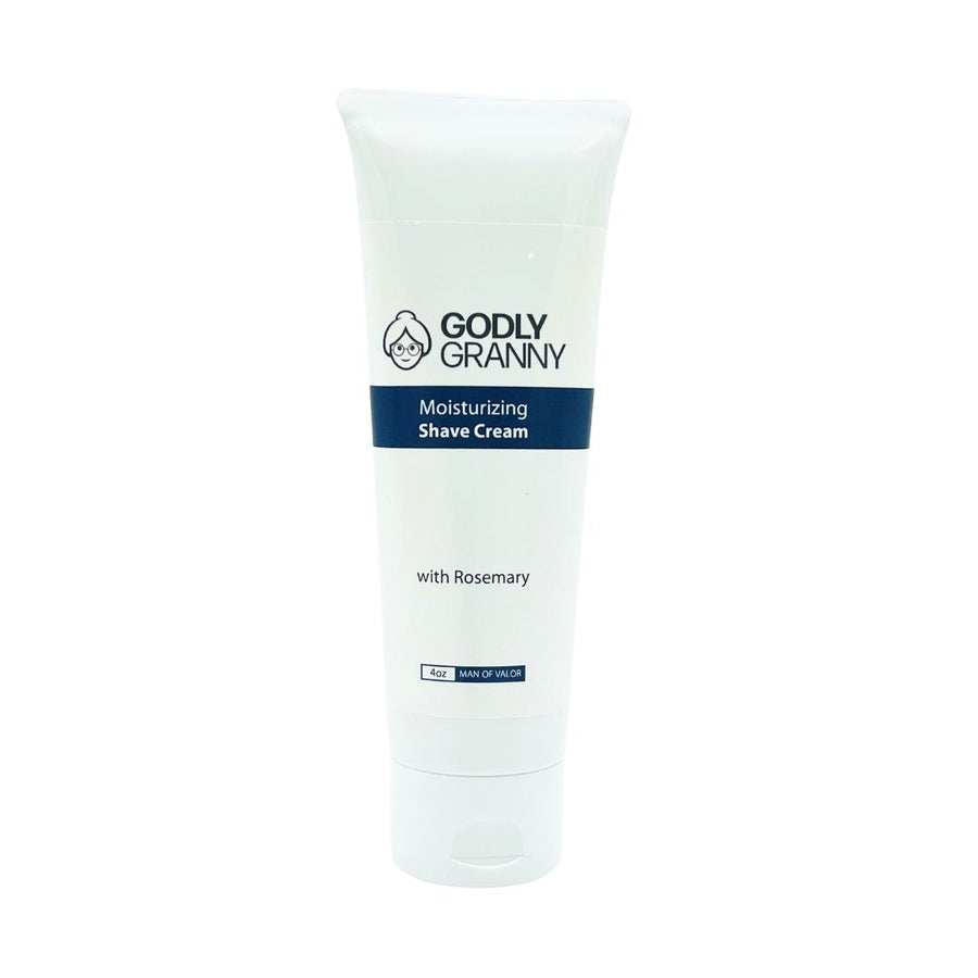 Rosemary Moisturizing Shave Cream – Man of Valor packaging