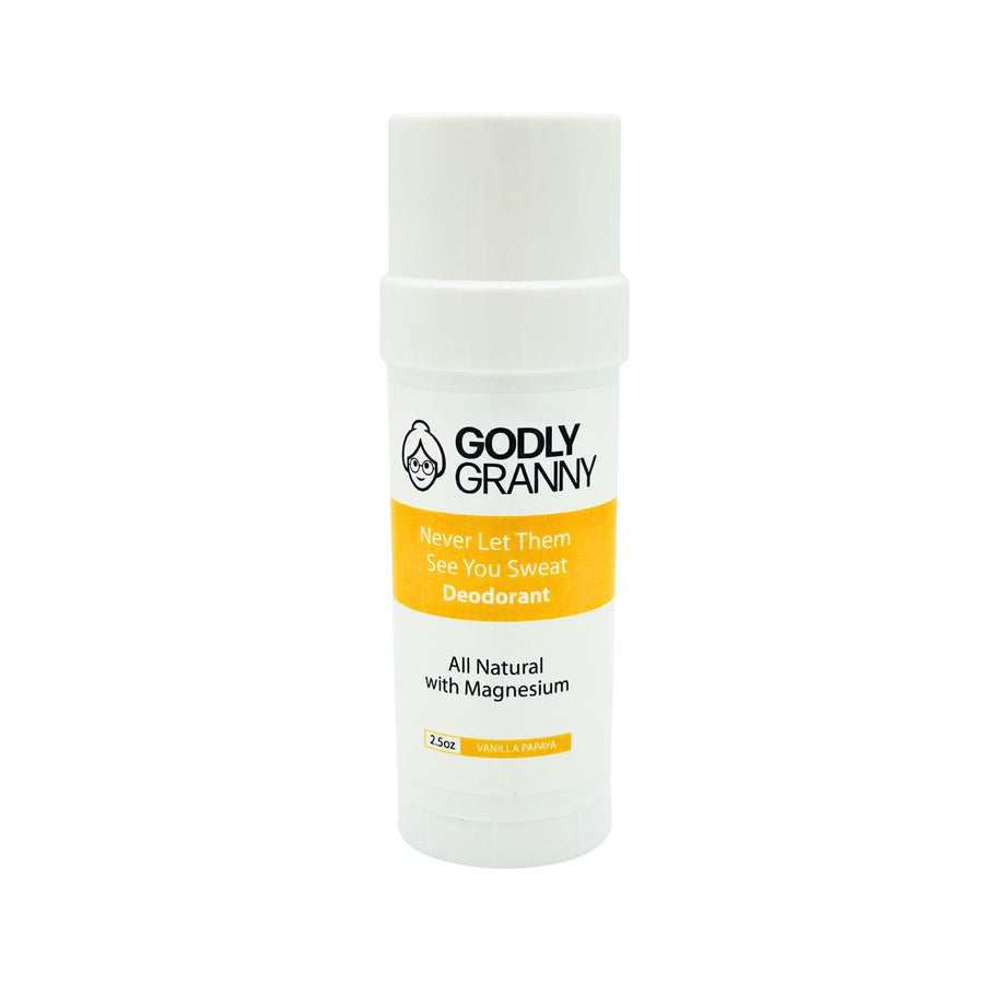 Magnesium Deodorant – Vanilla Papaya packaging