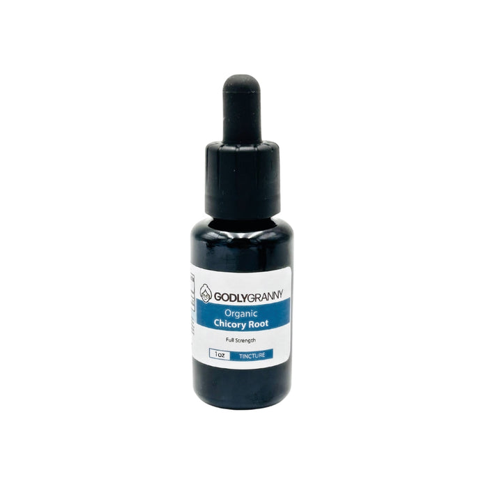 Organic Chicory Root Tincture, 1 oz packaging