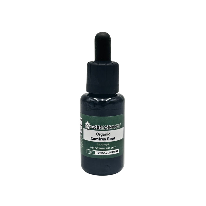 Organic Comfrey Root Topical Liniment, 1 oz packaging