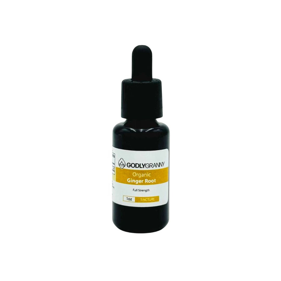 Organic Ginger Root Tincture, 1 oz packaging