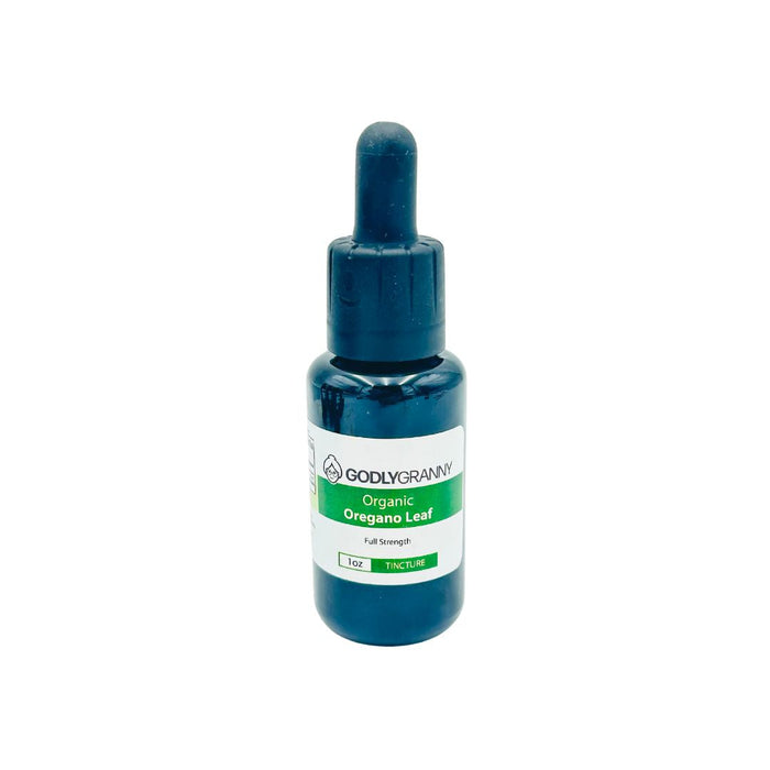 Organic Oregano Leaf Tincture, 1 oz packaging