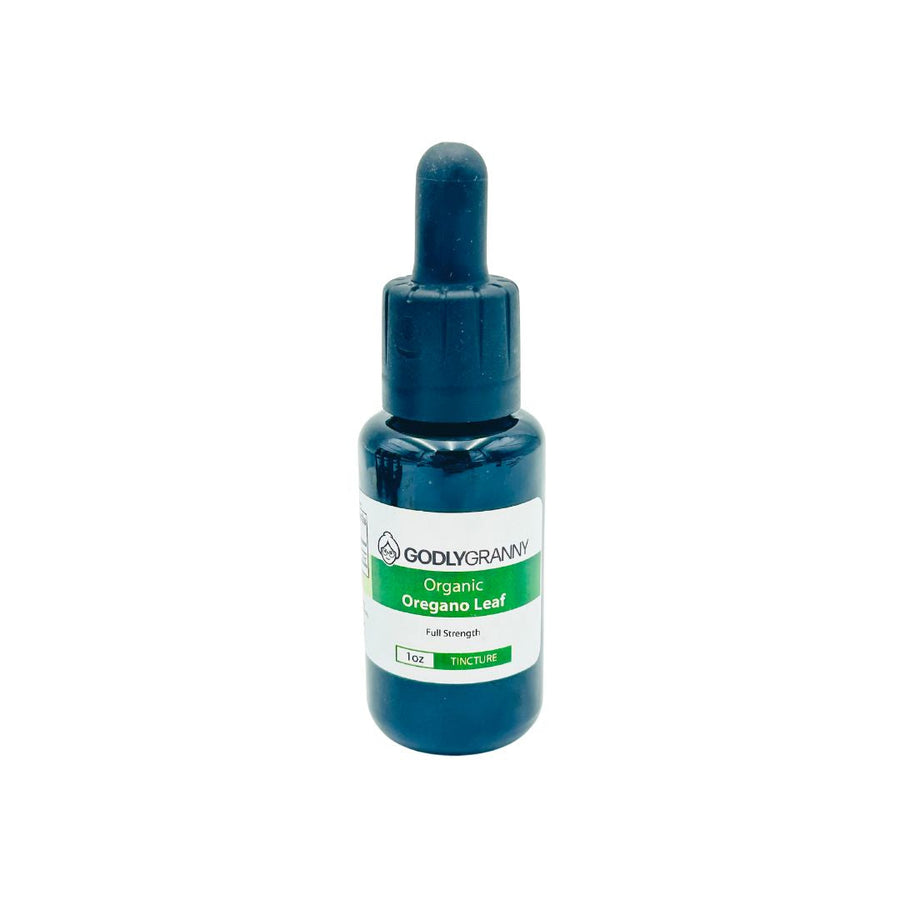 Organic Oregano Leaf Tincture, 1 oz packaging