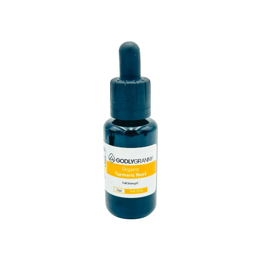 Organic Turmeric Root Tincture, 1 oz packaging