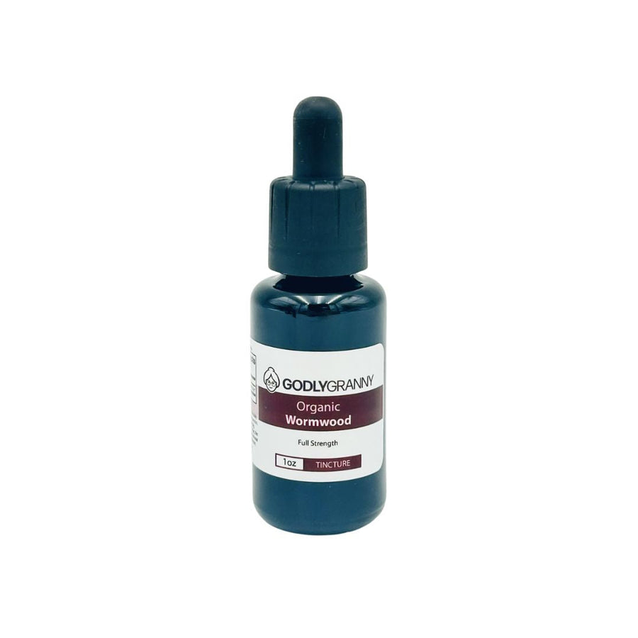 Organic Wormwood Tincture, 1 oz packaging