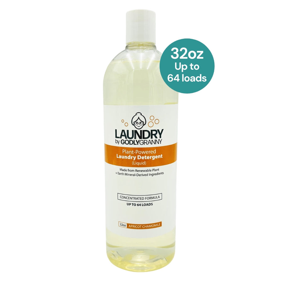 Liquid Plant-Based Laundry Detergent – Apricot Chamomile packaging
