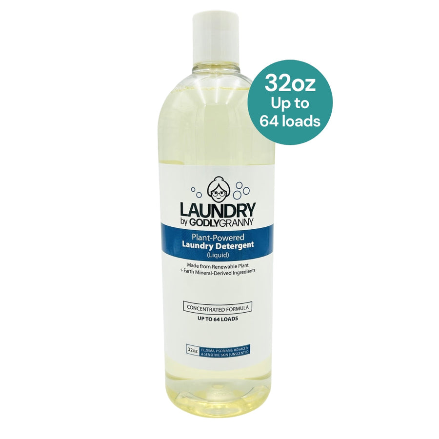 Liquid Plant-Based Laundry Detergent – Sensitive Skin | Unscented packaging