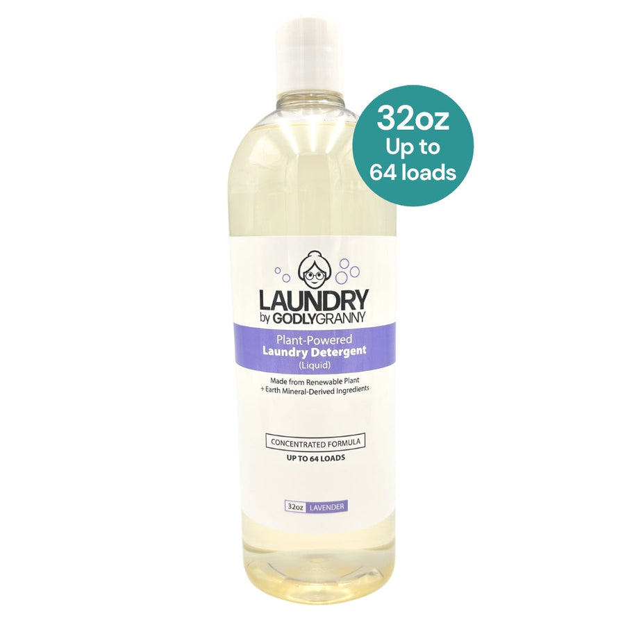 Liquid Plant-Based Laundry Detergent – Lavender packaging