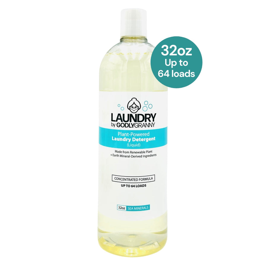 Liquid Plant-Based Laundry Detergent – Sea Minerals packaging