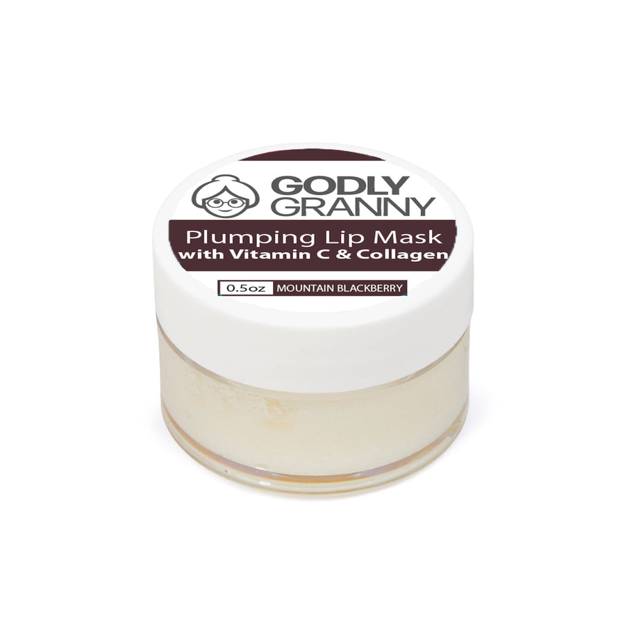 Vitamin C & Collagen Lip Mask – Mountain Blackberry packaging