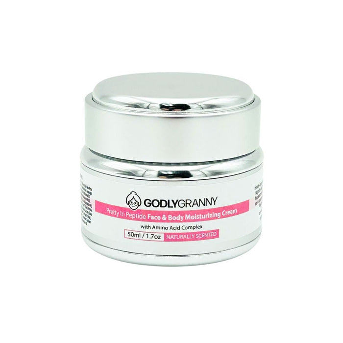 Pretty in Peptide Amino Acid Face & Body Cream, 1.7 oz packaging