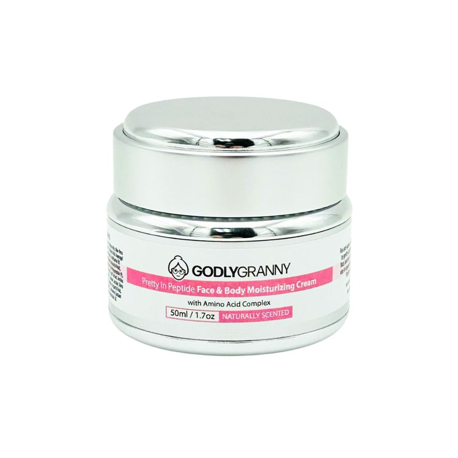 Pretty in Peptide Amino Acid Face & Body Cream, 1.7 oz packaging