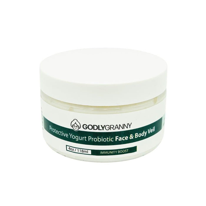 Yogurt Probiotic Face & Body Veil, 4 oz packaging
