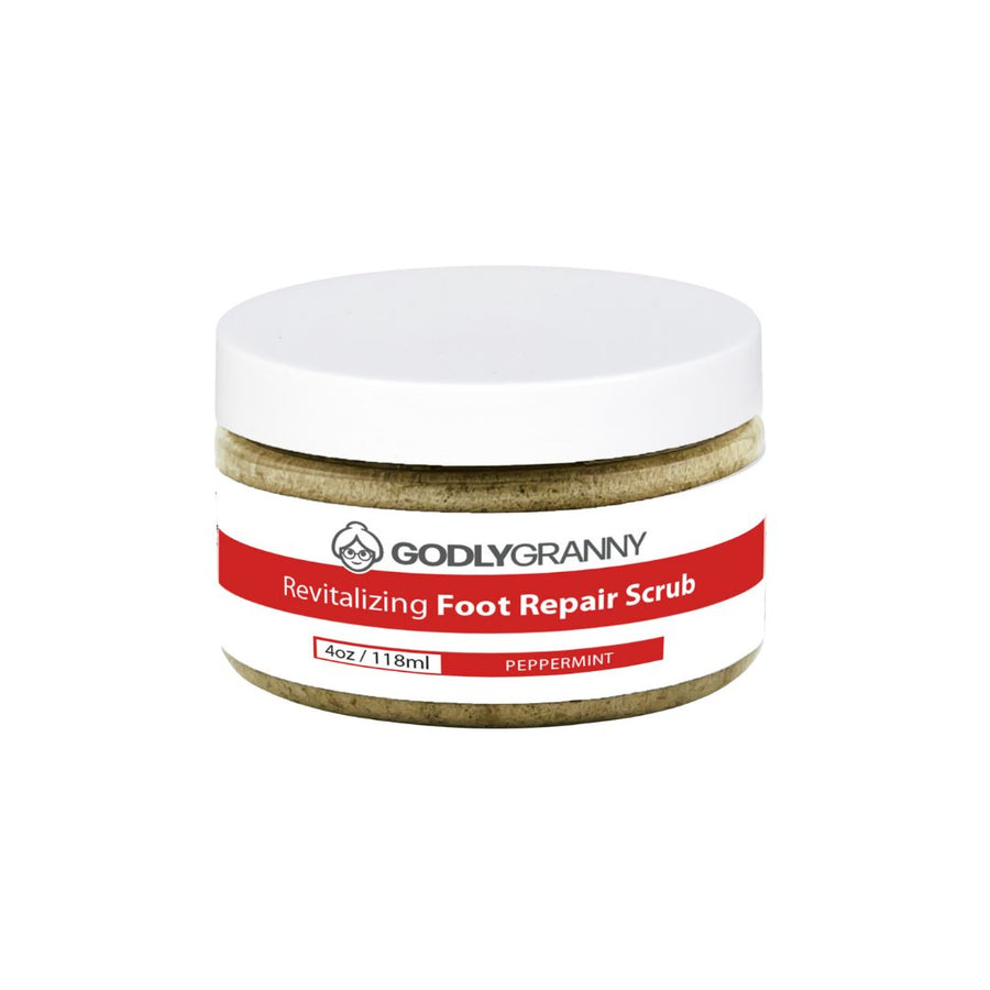 Revitalizing Exfoliating Foot Scrub – Peppermint packaging