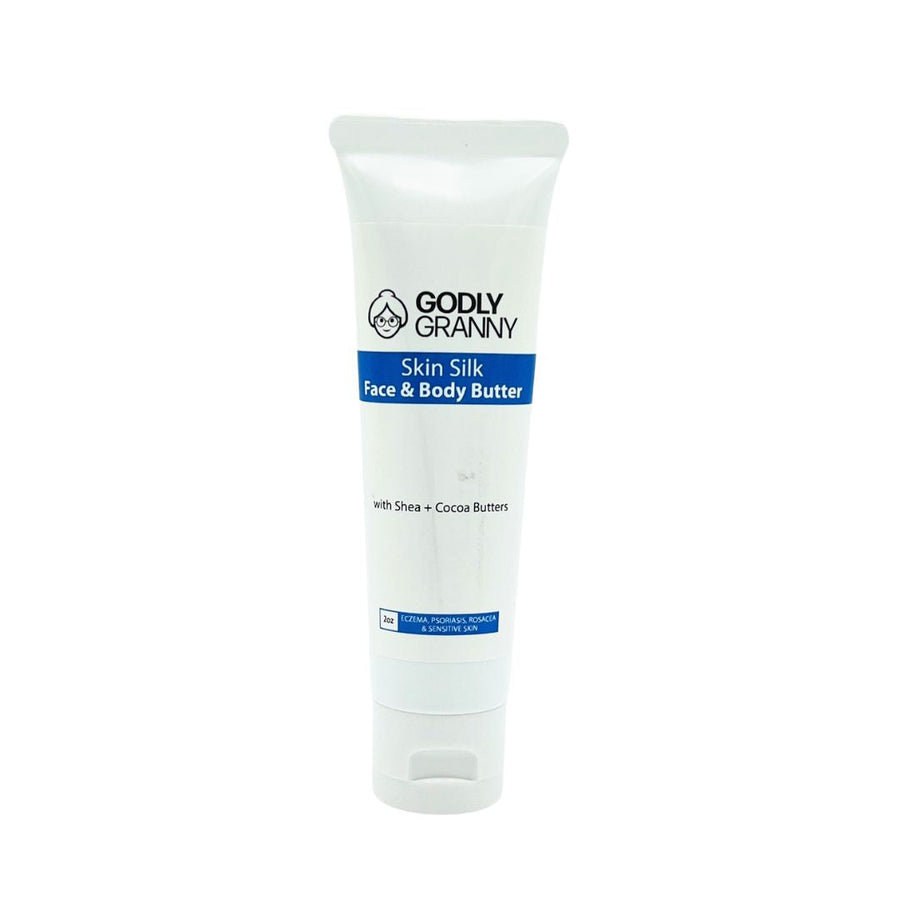 Skin Silk Shea & Cocoa Face & Body Butter – Sensitive Skin / 2oz Tube packaging