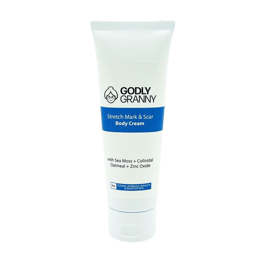 Sea Moss Body Cream with Colloidal Oatmeal & Zinc Oxide – 4oz Tube / Sensitive Skin packaging