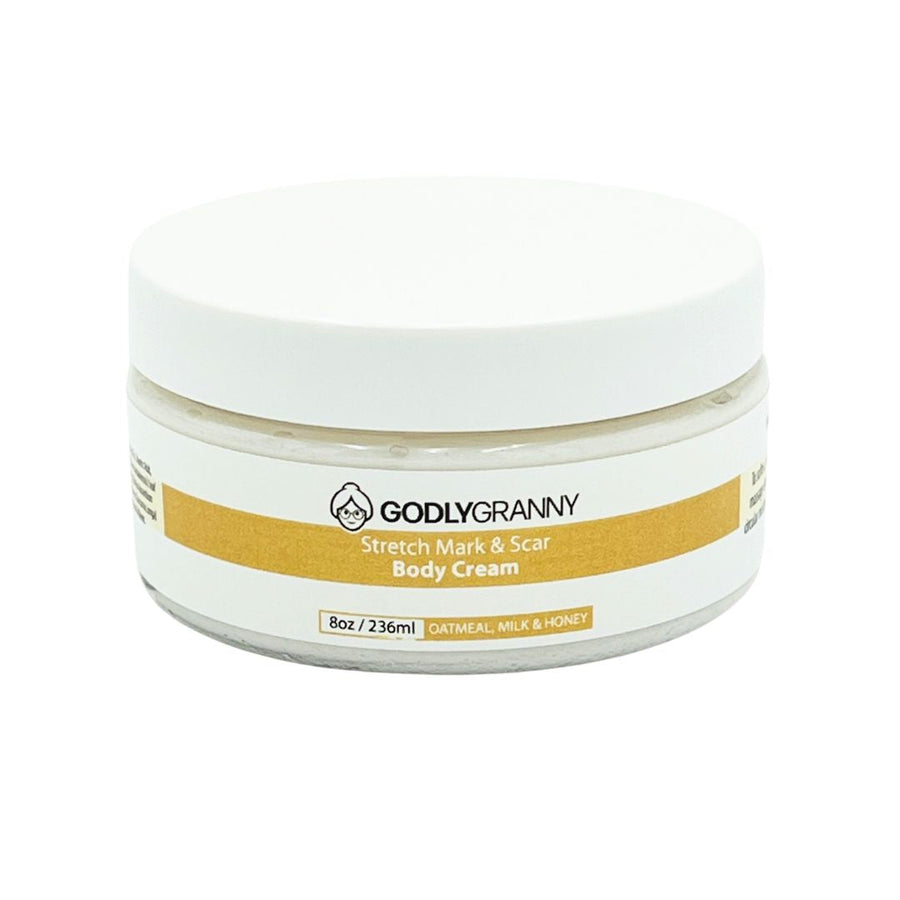 Sea Moss Body Cream with Colloidal Oatmeal & Zinc Oxide – 8oz Jar / Oatmeal, Milk & Honey packaging