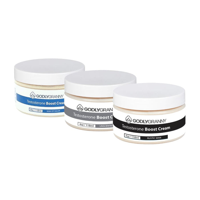 Assorted Botanical Body Cream with Tongkat Ali & Ginseng packages shown together
