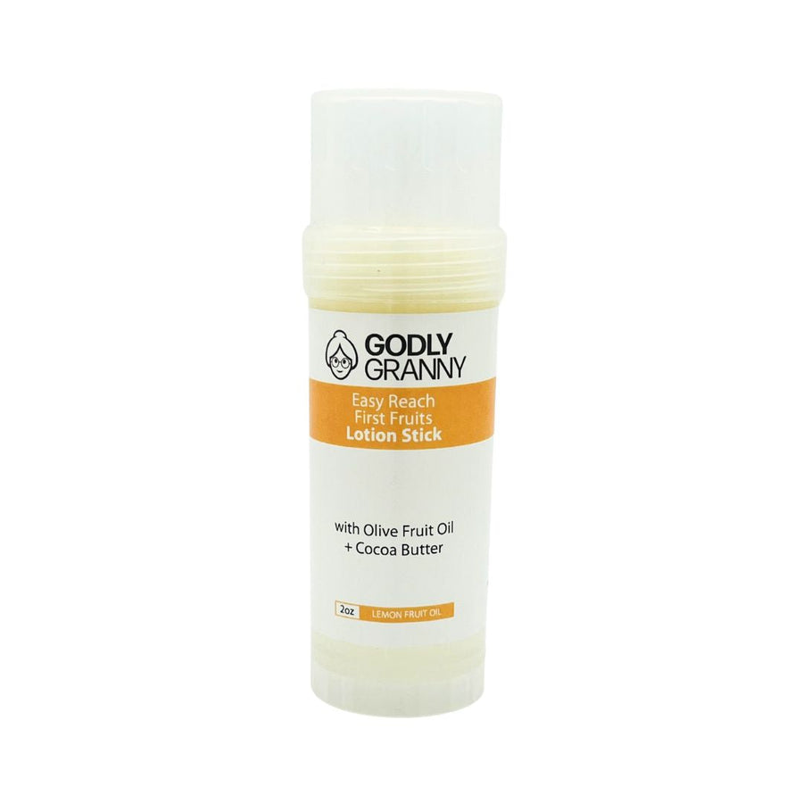First Fruits Citrus Moisturizing Lotion Stick – Lemon Fruit Oil packaging
