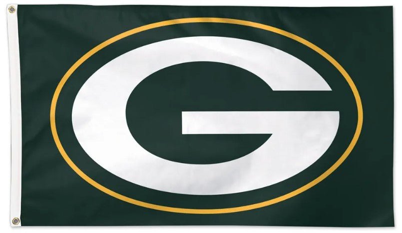 Green Bay Packers 3x5 slogan flag made in USA