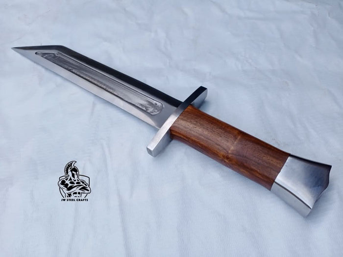 Hand Made SEAX Knife with Wood handle