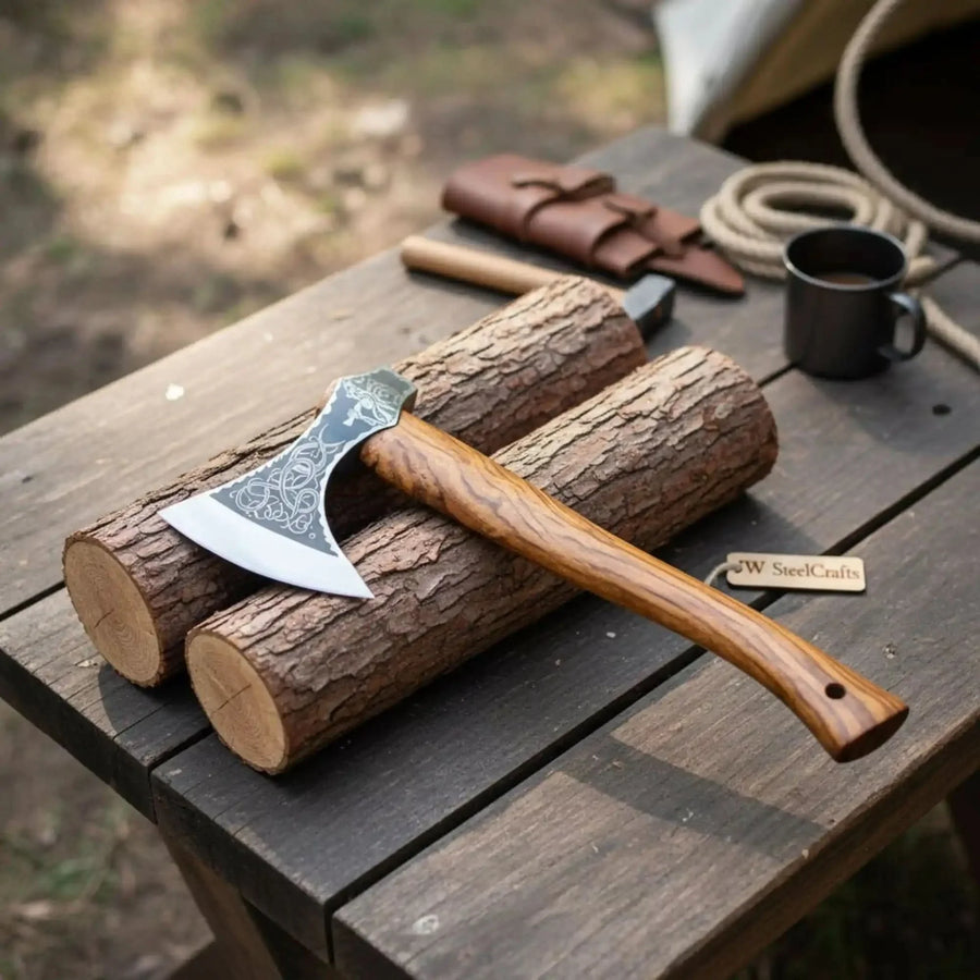 Single-Bit Viking Bearded Axe