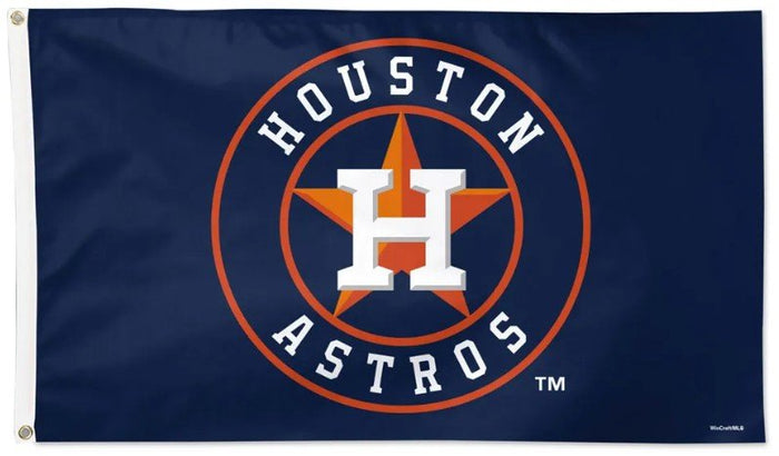 Houston Astros 3x5 MLB flag with deluxe blue background