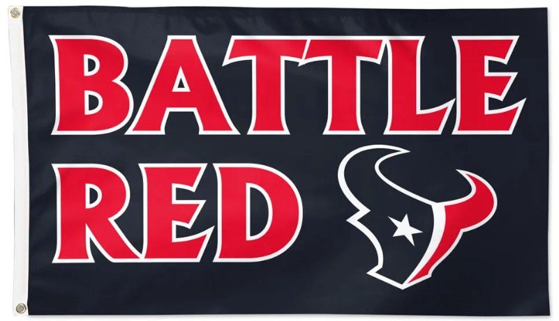 Houston Texans 3x5 slogan flag made in USA