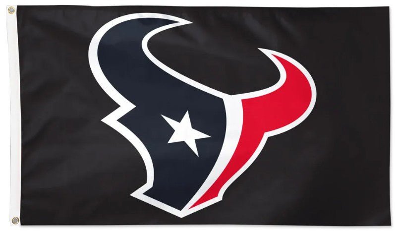 Houston Texans 3x5 flag with deluxe black background