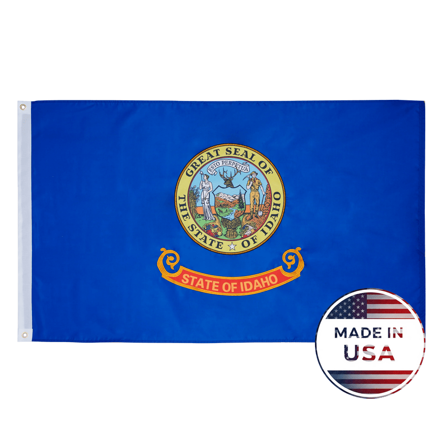 Idaho 3x5 state flag made in USA with embroidered Great Seal