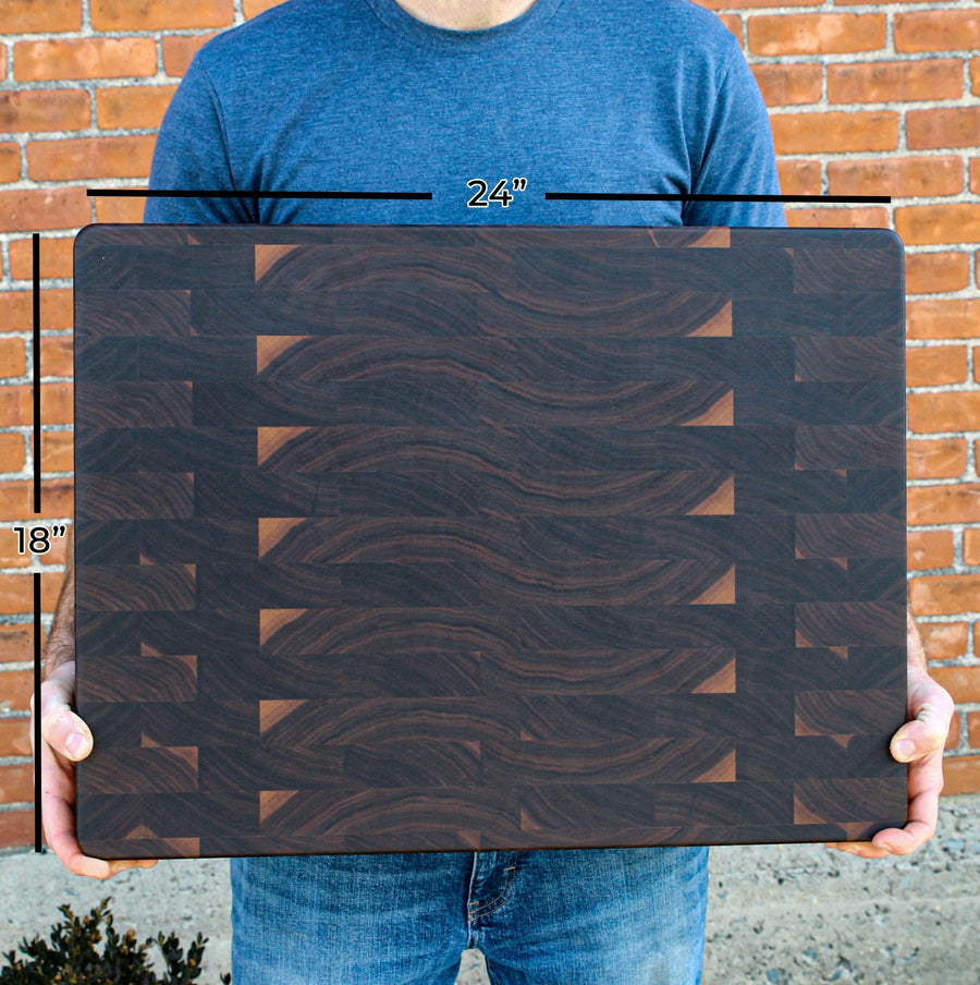 Maple or Walnut End-Grain Butcher Block