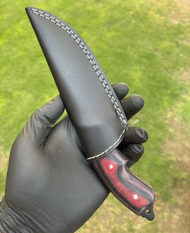 Custom made D2 steel EDC Hunting powder coated blade knife