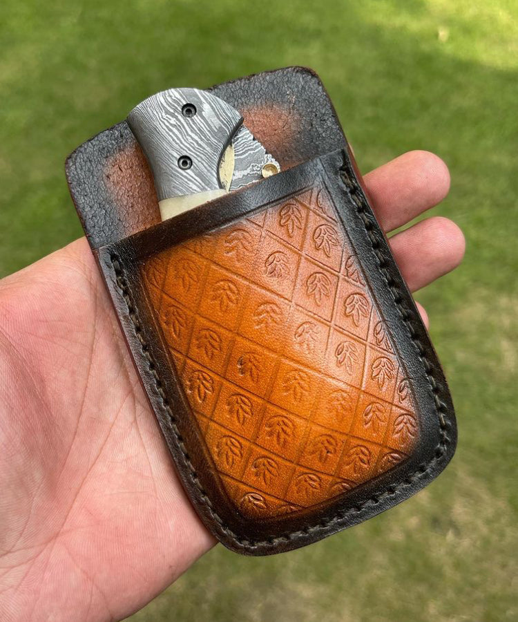 Folding Damascus Blade EDC Folding Pocket Knife