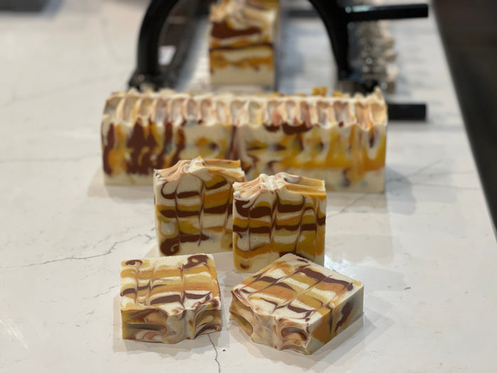 Sunflower and Sandalwood Luxury Handmade Soap with colloidal oatmeal