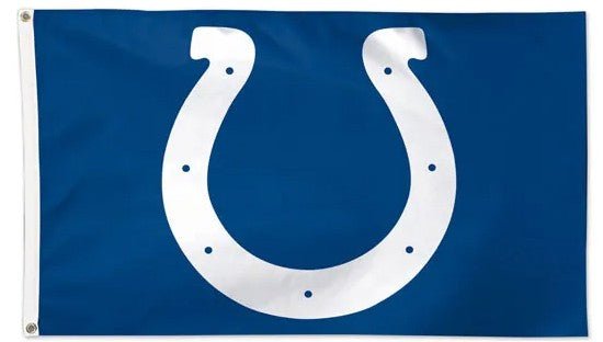 Indianapolis Colts 3x5 deluxe NFL team flag with white logo