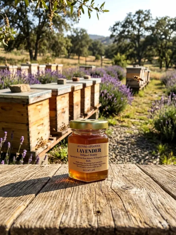 Lavender Infused Raw Honey – Floral Honey Blend – product image