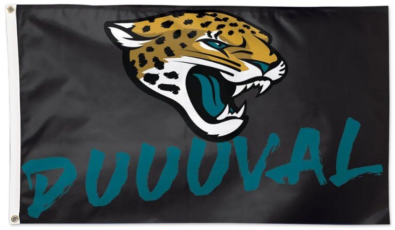 Jacksonville Jaguars 3x5 slogan flag made in USA