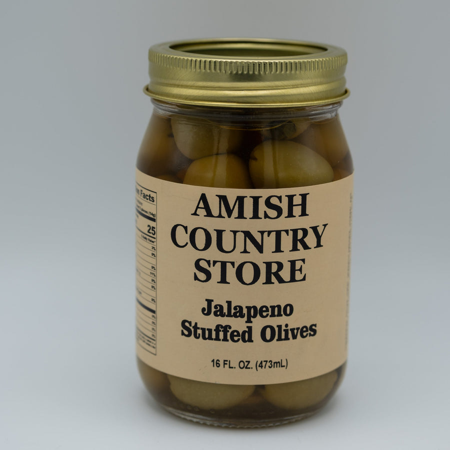 Jalapeno Stuffed Olives | Briny & Spicy Pantry Favorite | 16 oz. – product image 2