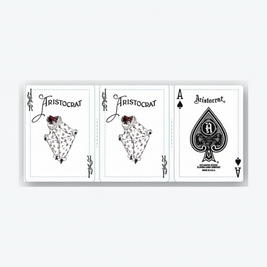 Aristocrat 727 Silver 110th Anniversary Playing Cards