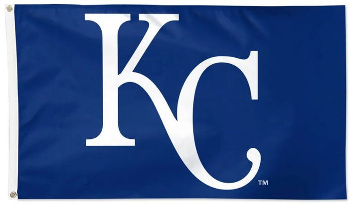 Kansas City Royals 3x5 MLB flag with deluxe blue background