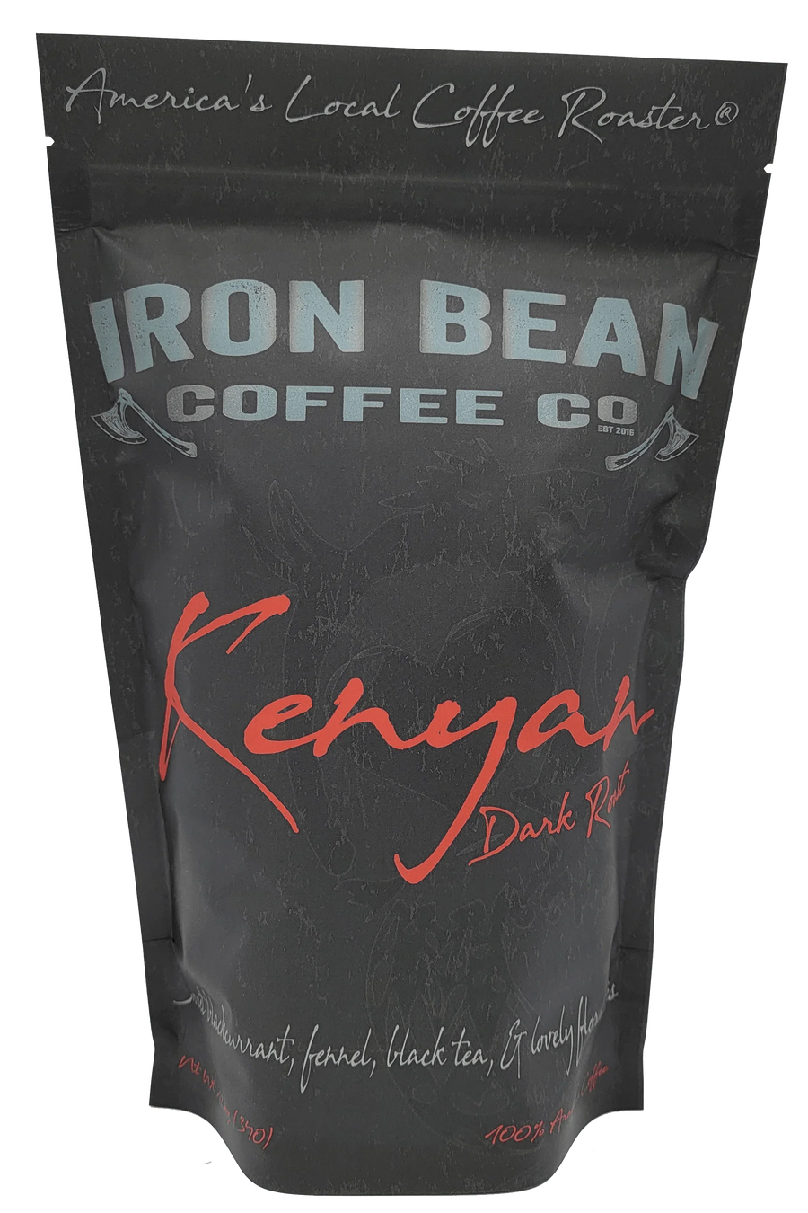 Kenyan AA Dark Roast Coffee – 12 oz – coffee product photo 1