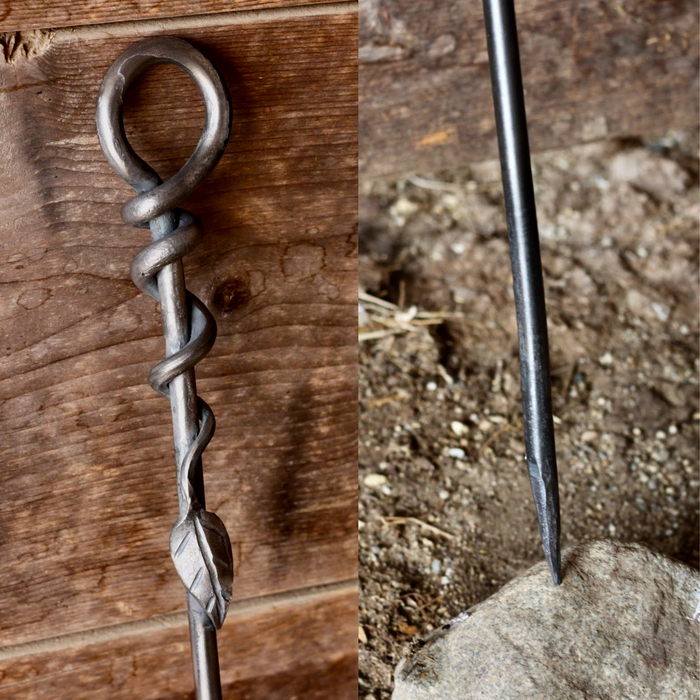 30-inch Leaf Wrap Fire Poker