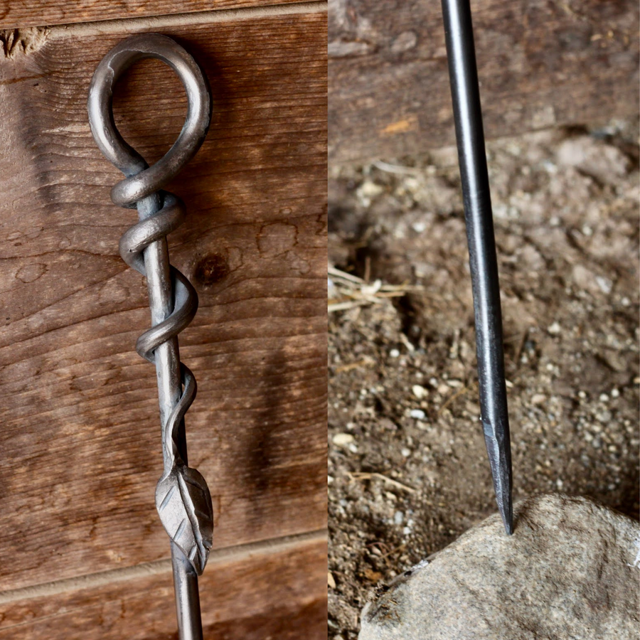 30-inch Leaf Wrap Fire Poker