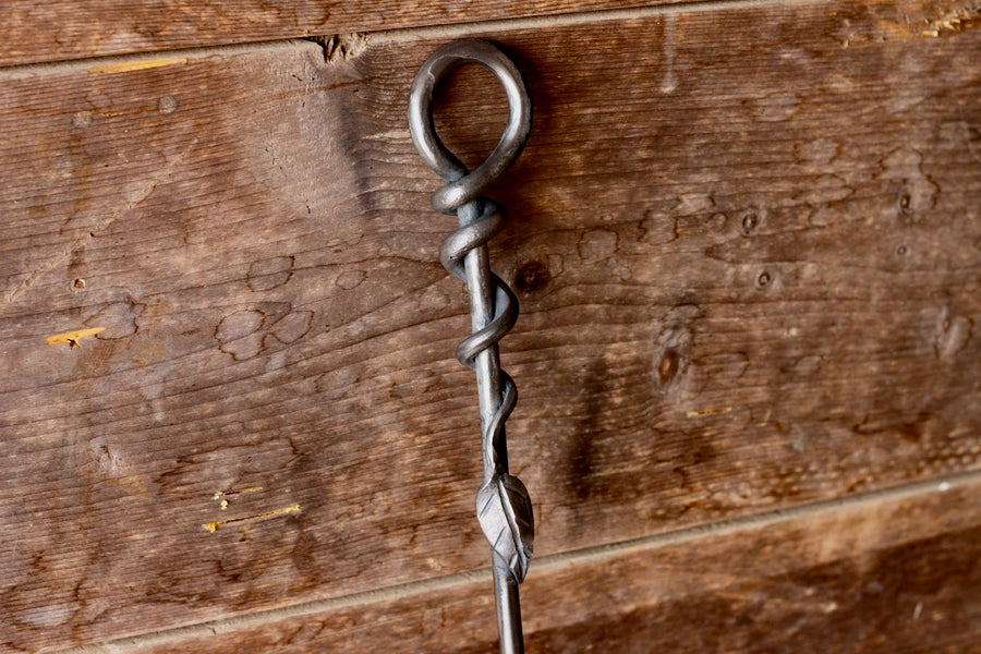 30-inch Leaf Wrap Fire Poker