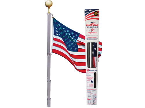 Liberty Telescoping Flagpole Kit — residential flagpole product view (image 16)