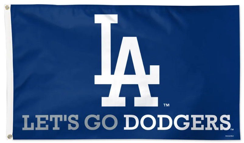 Los Angeles Dodgers 3x5 slogan flag made in USA